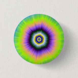 Pinback Button Explosion in Yellow and Violet