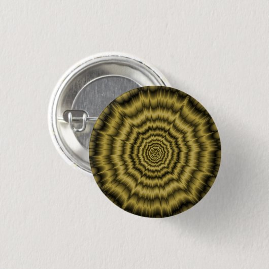 Pinback Button Eye Boggling Explosion in Gold (Voorkant /achterkant)