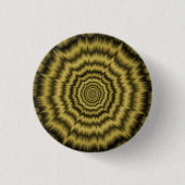 Pinback Button Eye Boggling Explosion in Gold (Voorkant)
