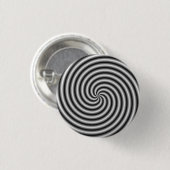 Pinback Button The Swirl in Black and White (Voorkant /achterkant)