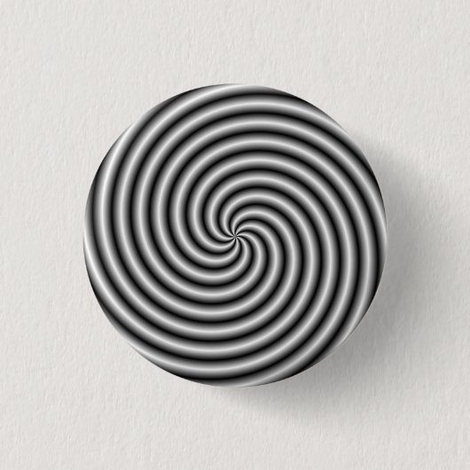 Pinback Button The Swirl in Black and White (Voorkant)