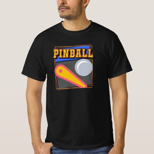 Pinball 80s t-shirt (Voorkant)