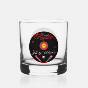 Pinball Arcade Drinkware Rocks Whisky Glas