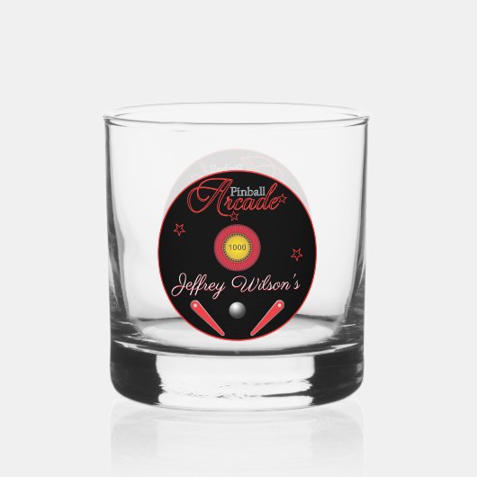 Pinball Arcade Drinkware Rocks Whisky Glas (Voorkant)
