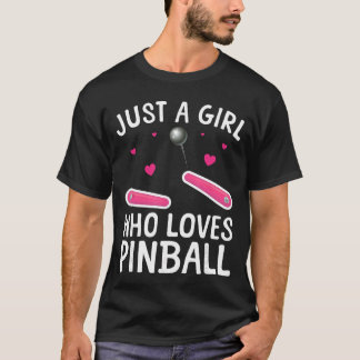 Pinball Art for Girls Women Pinball Machine Pinbal T-shirt