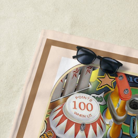 Pinball Beach Towel Strandlaken (In situ)