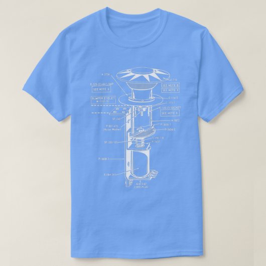Pinball Bumper Schematic T-shirt (Design voorkant)