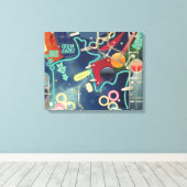 Pinball Canvas Afdruk (Insitu (Houten vloer))