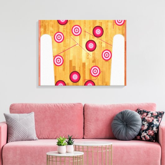 Pinball Canvas Print (Insitu (Woonkamer))