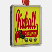 Pinball Champion Metalen Ornament (Rechts)