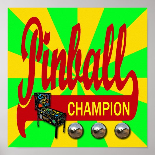 Pinball Champion Poster (Voorkant)