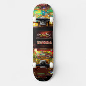 Pinball "Chocolate Cafe Brun" Persoonlijk Skateboard (Voorkant)