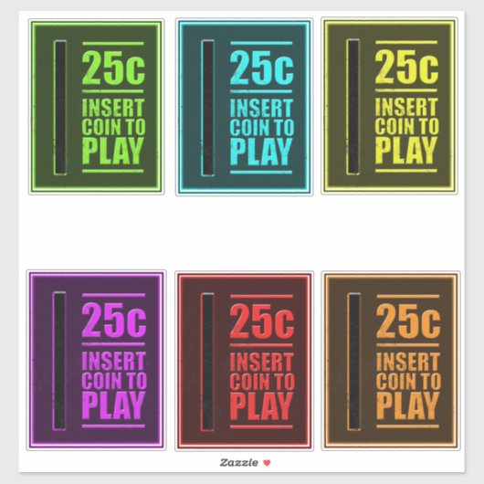 Pinball Coin Slot Sticker Pack (Vel)