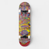 Pinball "Court Jester Yellow" Persoonlijk Skateboard (Voorkant)