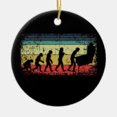 Pinball Evolution Pinball Player Retro Keramisch Ornament (Voorkant)