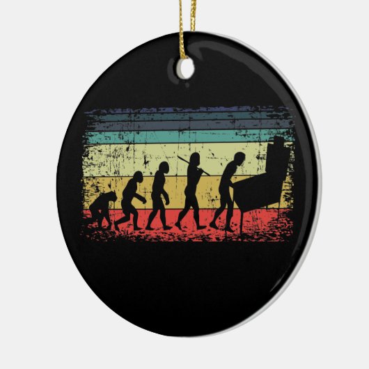  Pinball Evolution Pinball Player Retro Keramisch Ornament (Links)