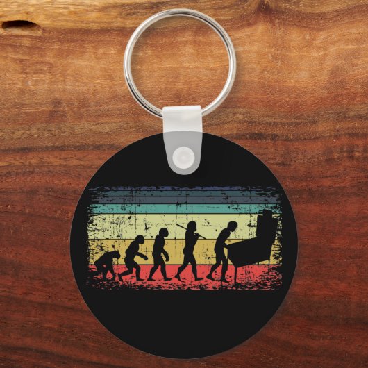 Pinball Evolution Pinball Player Retro Sleutelhanger (Voorkant)