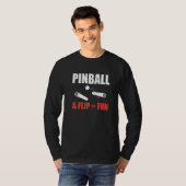 Pinball & Flip Fun Pinball Machine Player T-shirt (Voorkant volledig)