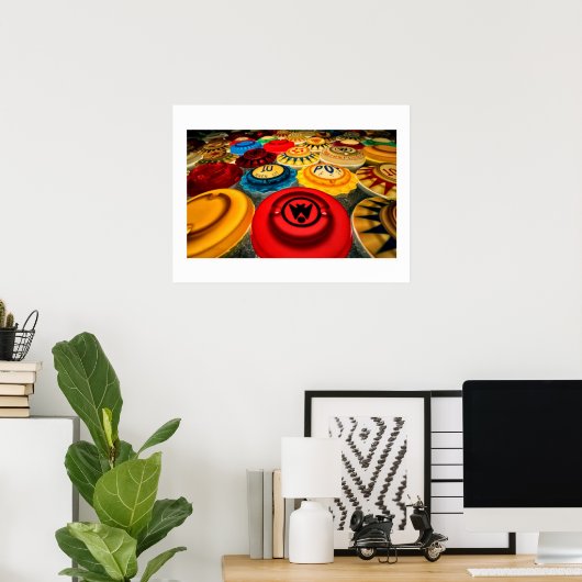 Pinball Glow Poster (Thuiskantoor)