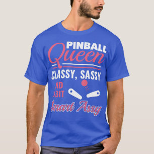 Pinball Grappige Pinball Speler Arcade Spel Vrouwe T-shirt