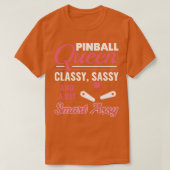 Pinball Grappige Pinball Speler Arcade Spel Vrouwe T-shirt (Design voorkant)
