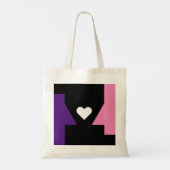 Pinball Heart - Canvas tas (Achterkant)