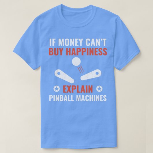 Pinball is Geluk Grappige Pinball Speler Arcade G T-shirt (Design voorkant)