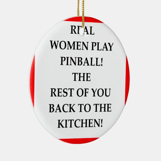 PINBALL KERAMISCH ORNAMENT (Rechts)