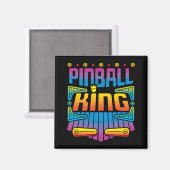 Pinball King Arcade Speler Magneet (Voorkant / Achterkant)