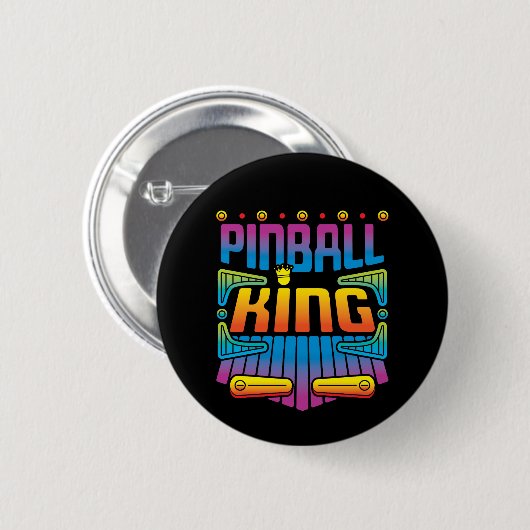 Pinball King Arcade Speler Ronde Button 5,7 Cm (Voorkant /achterkant)