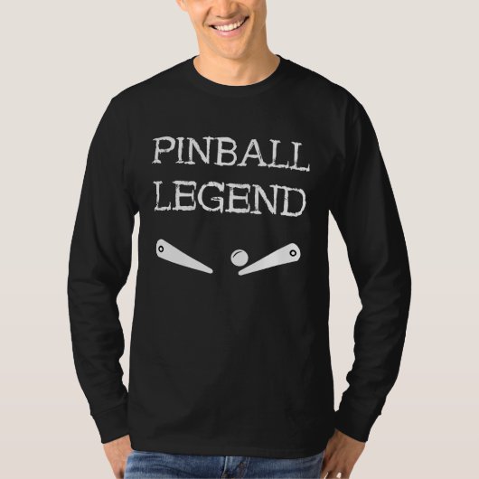 Pinball Legend Retro Flipper Pinball Arcade Gamer T-shirt (Voorkant)