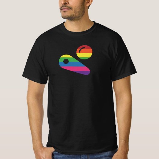 Pinball LGBT Player T-shirt (Voorkant)