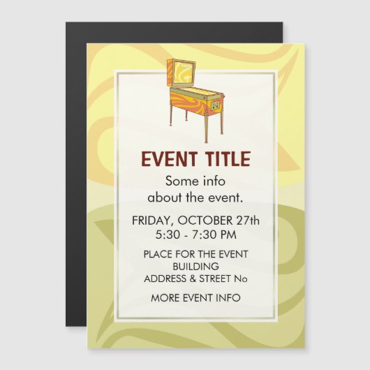 Pinball-machine (Voorkant / Achterkant)