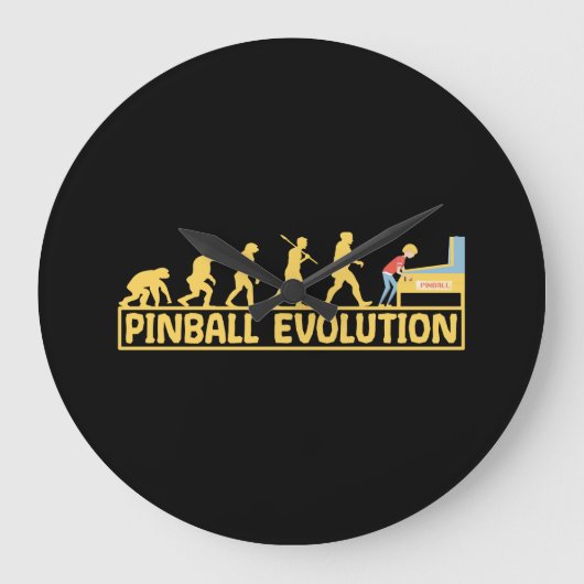 Pinball machine Arcade Evolution Retro Funny Grote Klok (Voorkant)