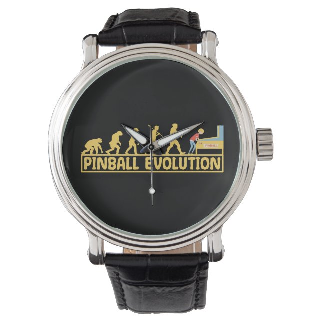 Pinball machine Arcade Evolution Retro Funny Horloge (Voorkant)