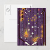 Pinball-machine Briefkaart (Voorkant / Achterkant)