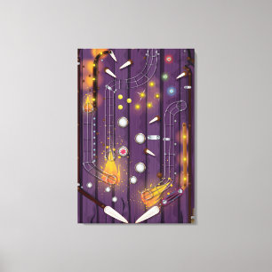 Pinball-machine Canvas Afdruk