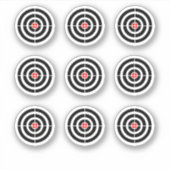 Pinball Machine "Doel" Ontwerp Ronde Sticker (Voorkant)