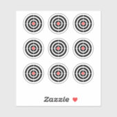 Pinball Machine "Doel" Ontwerp Ronde Sticker (Vel)