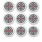 Pinball Machine Doel Ontwerp Ronde Sticker (Voorkant)