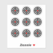 Pinball Machine Doel Ontwerp Ronde Sticker (Vel)