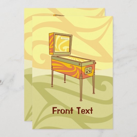 Pinball-machine Kaart (Voorkant / Achterkant)