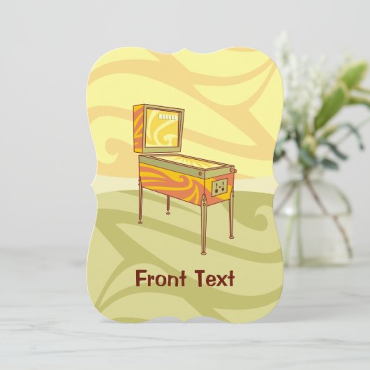 Pinball-machine Kaart (Staand voorkant)