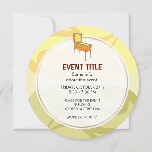 Pinball-machine Kaart (Achterkant)