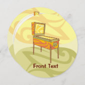 Pinball-machine Kaart (Voorkant / Achterkant)