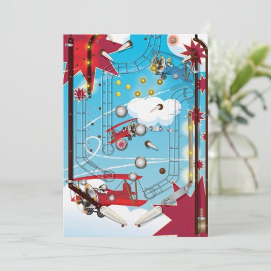 Pinball-machine Kaart (Staand voorkant)