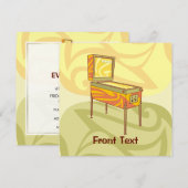 Pinball-machine Kaart (Voorkant / Achterkant)