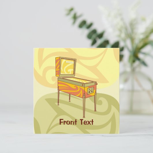 Pinball-machine Kaart (Staand voorkant)