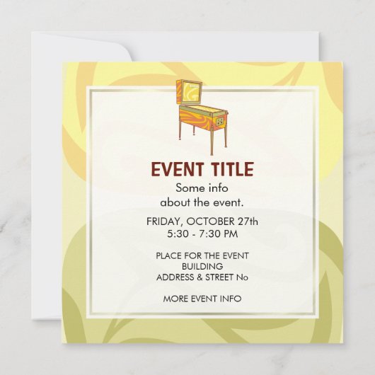 Pinball-machine Kaart (Achterkant)