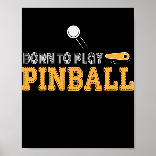 Pinball machine Pinball Player Funny Pinball Pinba Poster (Voorkant)